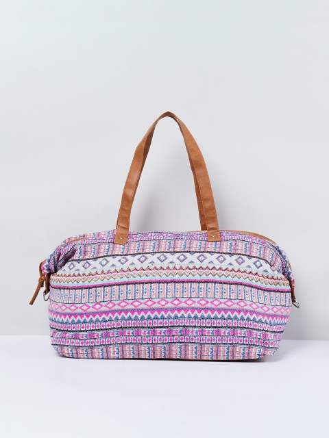 

max Purple & White Self Design Shoulder Bag