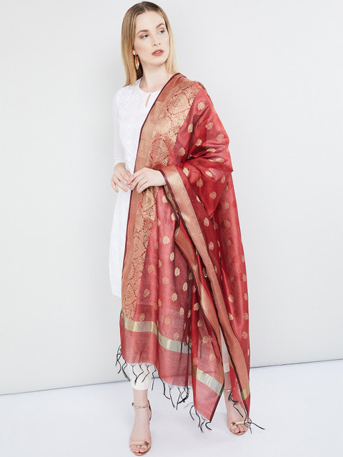 

max Women Maroon Printed Scarf