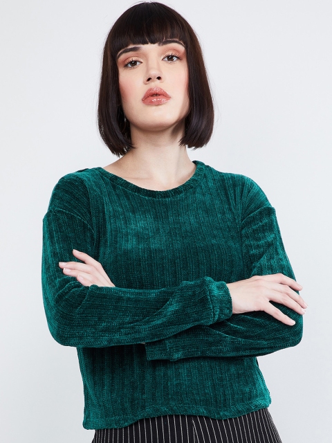 

max Women Green Self Design Top
