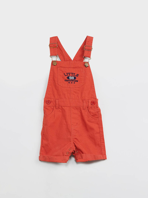 

MAX Boys Rust Orange Embroidered Dungarees