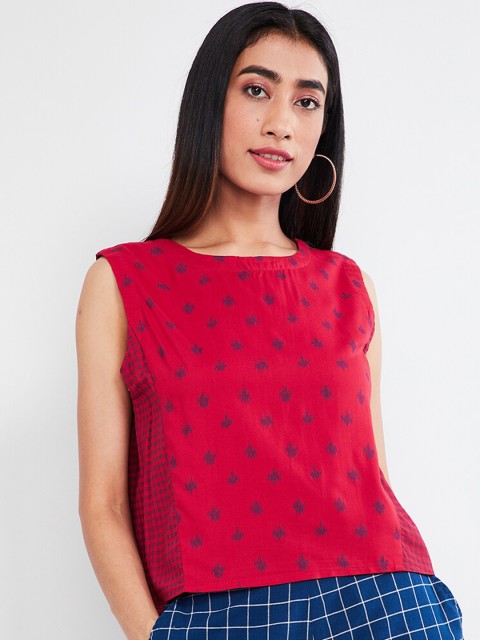 

max Women Red Printed Top
