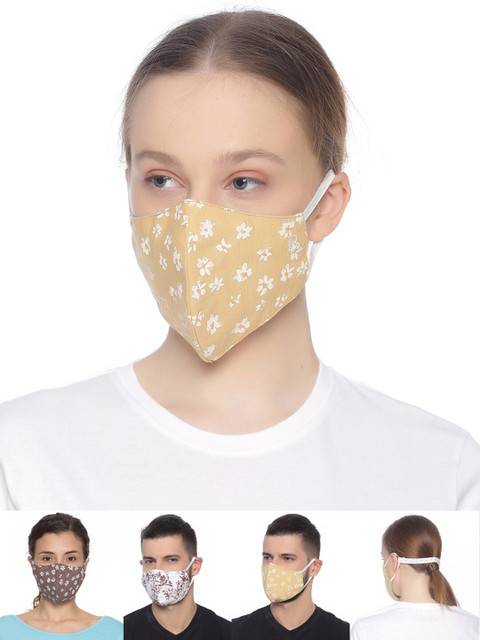 

Bene Kleed Unisex 3Ply 3Pcs HeptaShield Protective Outdoor Face Masks, White