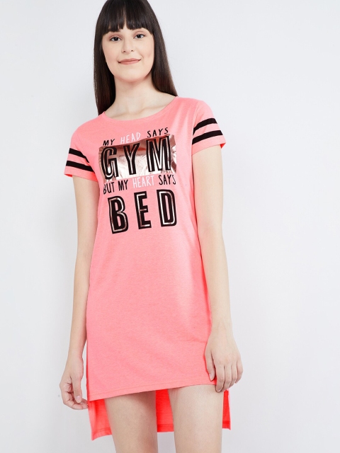 

max Women Pink Printed Sleep Shirt