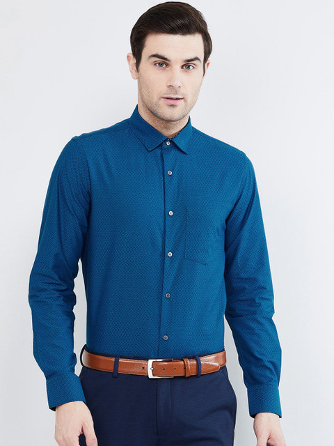 

max Men Teal Shirt, Navy blue