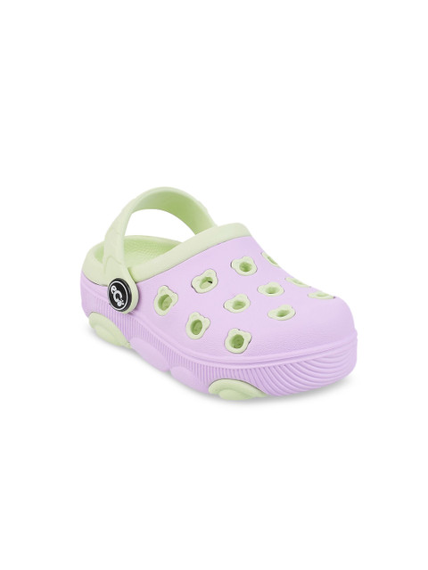 

WALKWAY Girls Lavender & Green Colourblocked Clogs