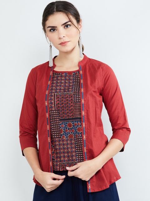 

max Women Red Printed Top