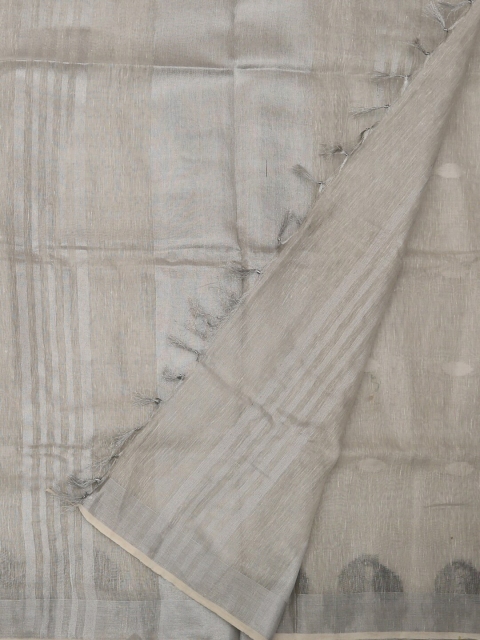 

Pothys Beige Woven Design Pure Linen Saree