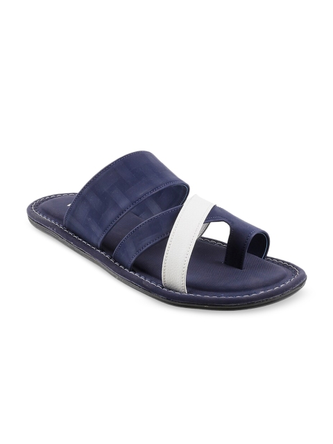 

WALKWAY Men Navy Blue & White Comfort Sandals