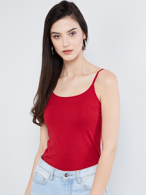 

max Women Red Solid Camisole NOOSKITTY
