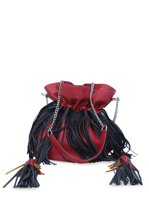 

Diwaah Red Solid Solid Potli Clutches