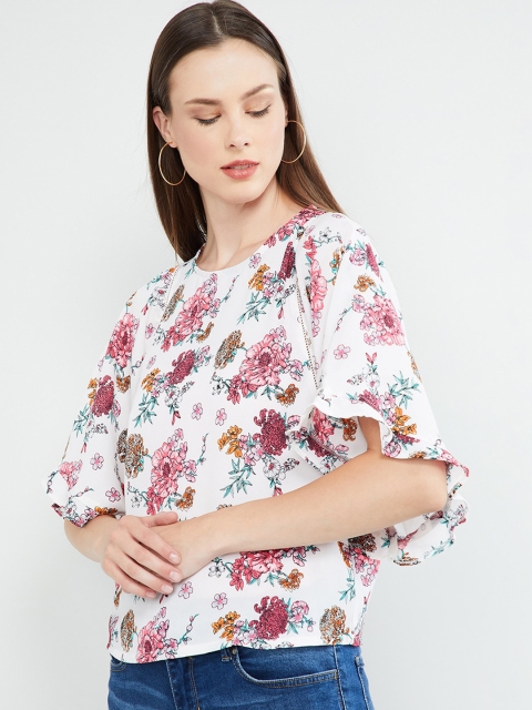 

max Women Off-White Printed Top