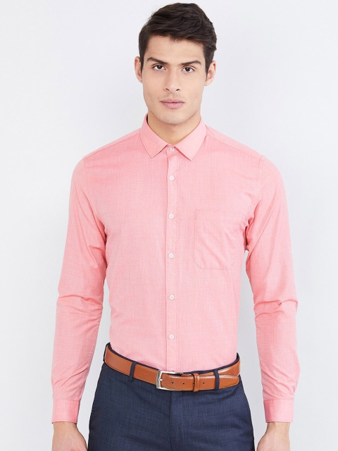 

max Men Red Regular Fit Solid Formal Shirt