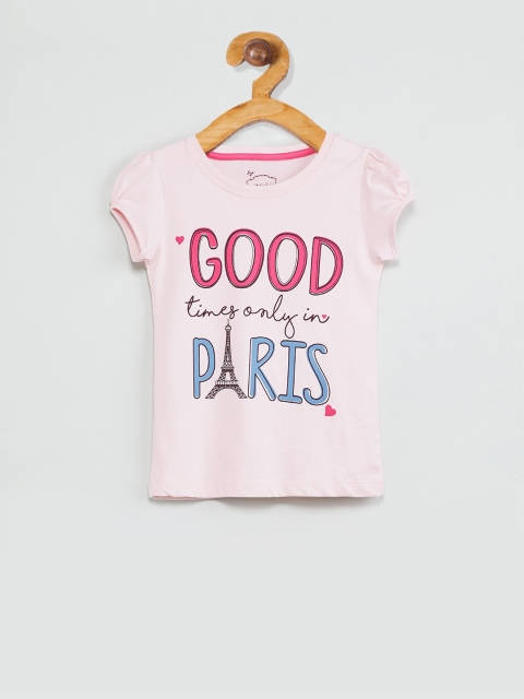 

max Girls Pink Printed Top