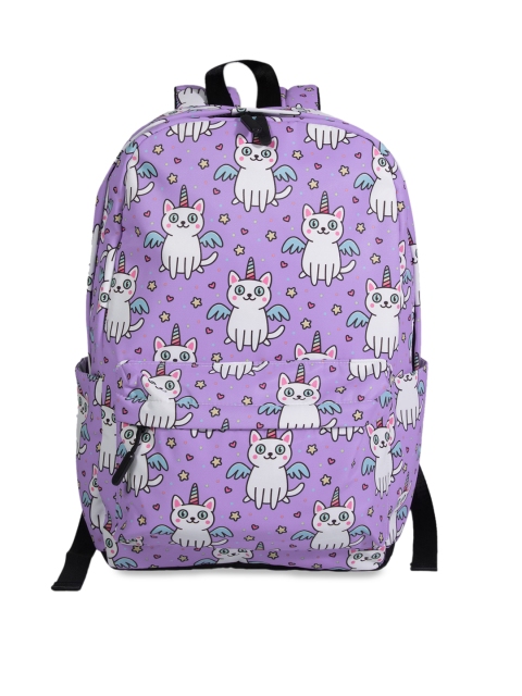 

Bigsmall Unisex Purple & White Graphic Backpack