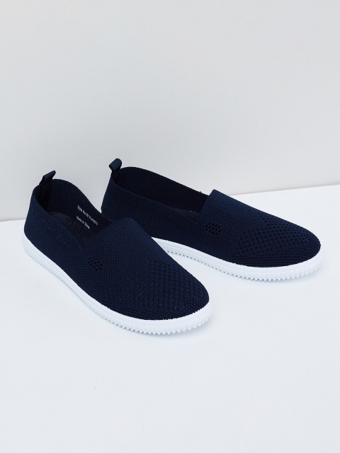 

max Women Navy Blue Slip-On Sneakers