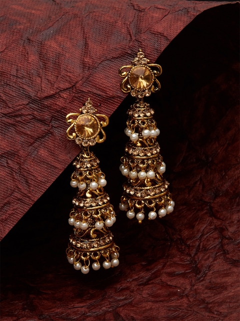 

Fida Gold-Plated Classic Temple Drop Earrings