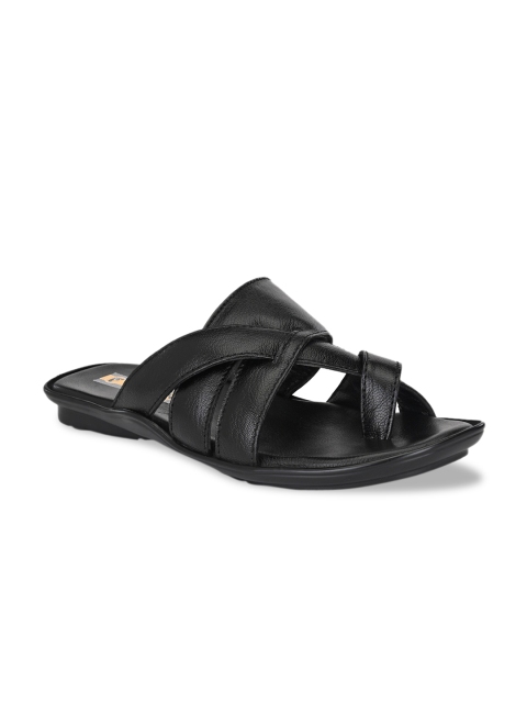 

ELIXIR MAN Men Black Leather Sandals