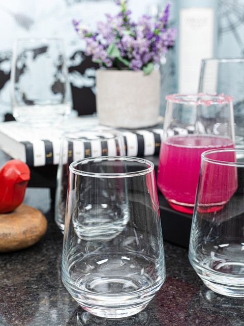 

GOODHOMES Transparent 6 Pcs Solid Glass Set