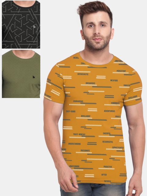 

BULLMER Men Multicoloured Printed Round Neck T-shirt, Multi
