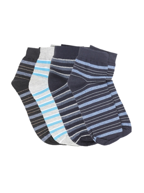 

Dollar Men Pack of 4 Assorted Ankle-Length Socks