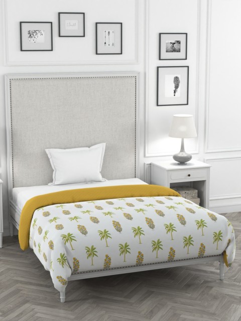 

Portico New York Yellow & White Floral Heavy Winter 120 GSM Single Bed Comforter
