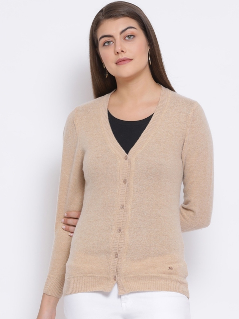 

Monte Carlo Women Brown Solid Cardigan Sweater