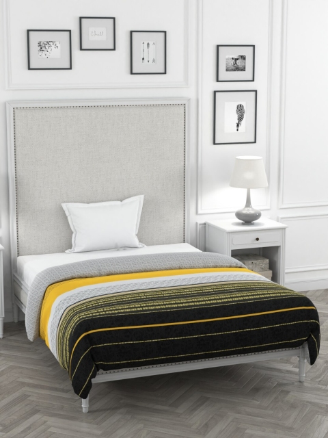 

Portico New York Mustard & White Striped Heavy Winter 120 GSM Single Bed Comforter