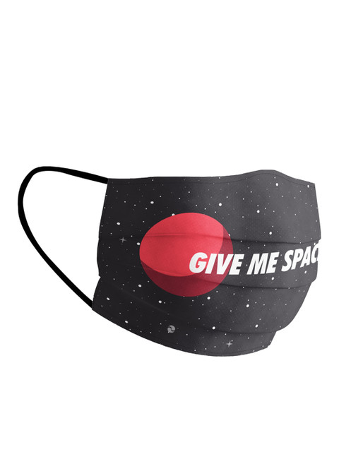 

Soxytoes Unisex Black & Red 4 Ply Printed Reusable Cloth Mask