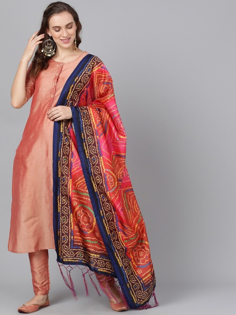 

AKS Couture Multicoloured Bandhani Print Dupatta, Multi