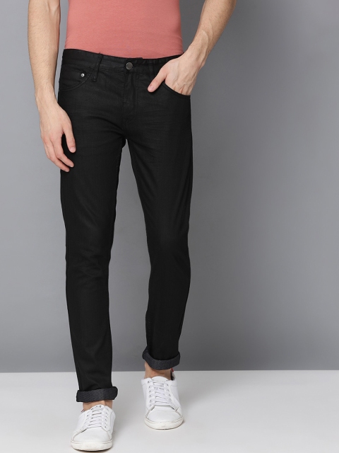 

LINDBERGH Men Black Slim Fit Mid-Rise Clean Look Stretchable Jeans