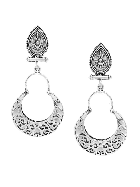 

ZeroKaata Silver Plated Handcrafted Classic Drop Earrings
