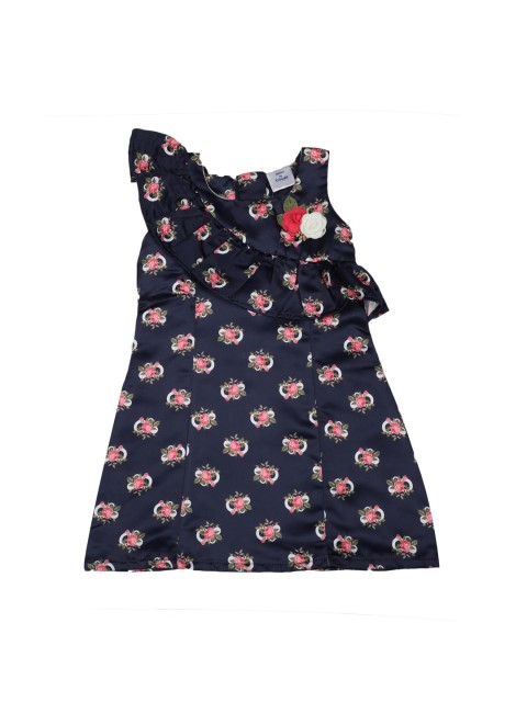 

Doodle Girls Navy Blue Printed A-Line Dress