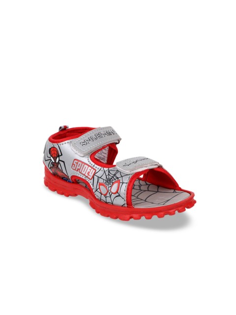 

Kids Ville Boys Grey Spiderman Print Sports Sandals