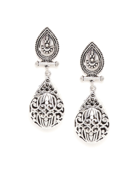 

ZeroKaata Silver Plated Handcrafted Classic Drop Earrings