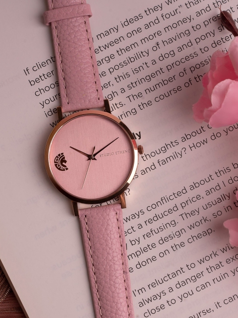 

STUDIO ETHENO Women Pink Analogue Watch SD-1-RG-PNK