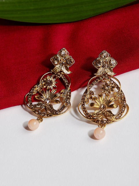 

ZeroKaata Gold-Plated Contemporary Chandbalis