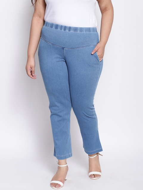 

Amydus Women Blue Regular Fit High-Rise Clean Look Stretchable Jeans