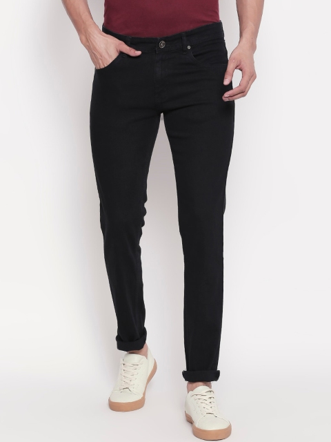 

High Star Men Black Slim Fit Mid-Rise Clean Look Stretchable Jeans