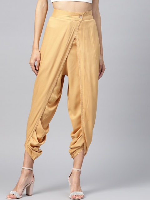 

Juniper Women Beige Solid Dhoti Pants