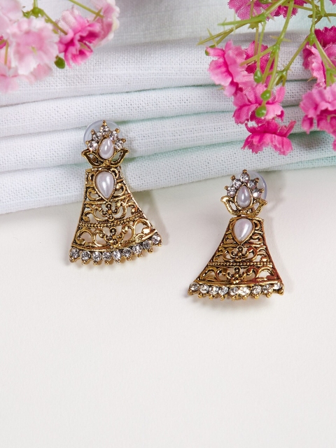 

ZeroKaata Gold Plated Handcrafted Classic Drop Earrings