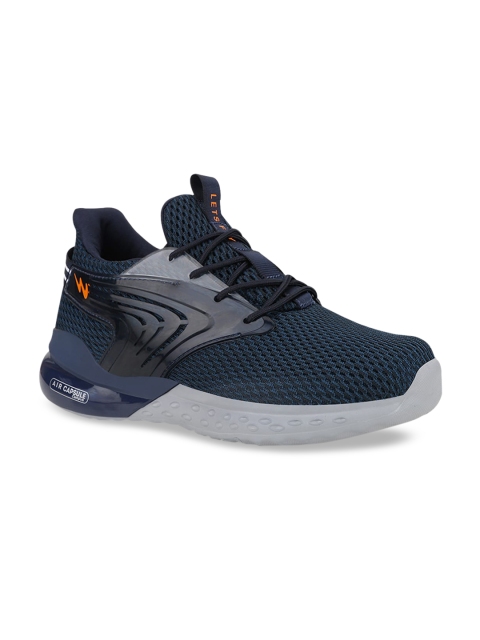 

Campus Men Navy Blue & Black Morocco Woven Design Running Shoes