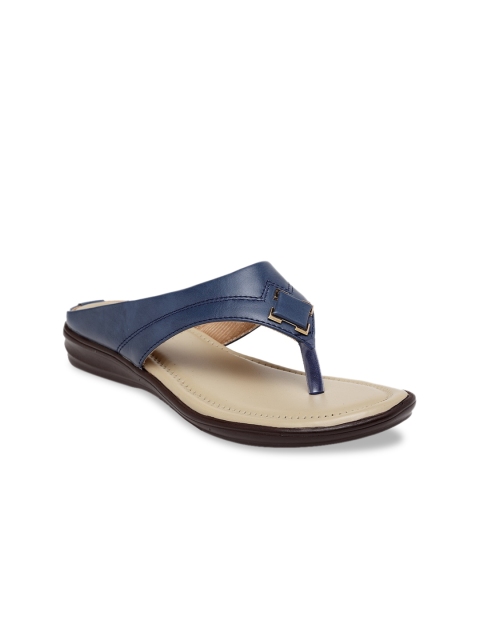 

Butterflies Women Blue Solid PU Open Toe Flats