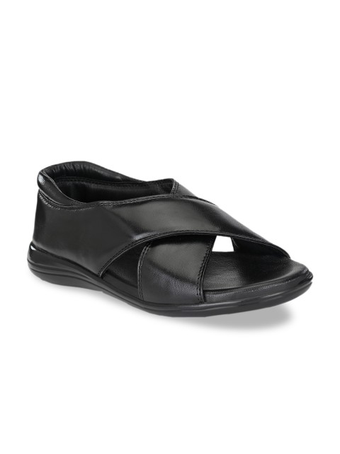 

ELIXIR MAN Men Black Leather Sandals