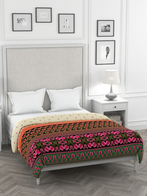 

Portico New York Multicoloured Floral Heavy Winter 120 GSM Double Bed Comforter, Multi