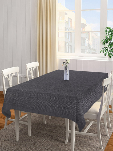 

KLOTTHE Grey Solid Rectangle Table Cover