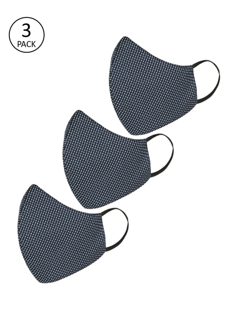 

Tossido Men Pack Of 3 3-Ply Reusable Outdoor Masks, Navy blue
