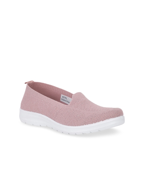 

North Star Women Pink Woven Design Slip-On Sneakers