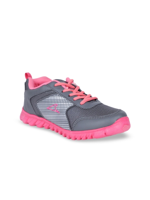

Power Women Charcoal Grey & Pink Walking Shoes