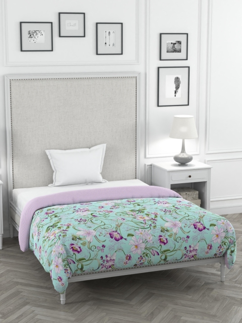 

Portico New York Green & Purple Floral Heavy Winter 120 GSM Single Bed Comforter