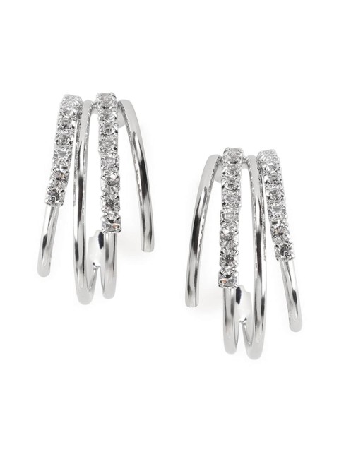 

TOKYO TALKIES X rubans FASHION ACCESSORIES Silver Plated Classic Half Hoop Earrings